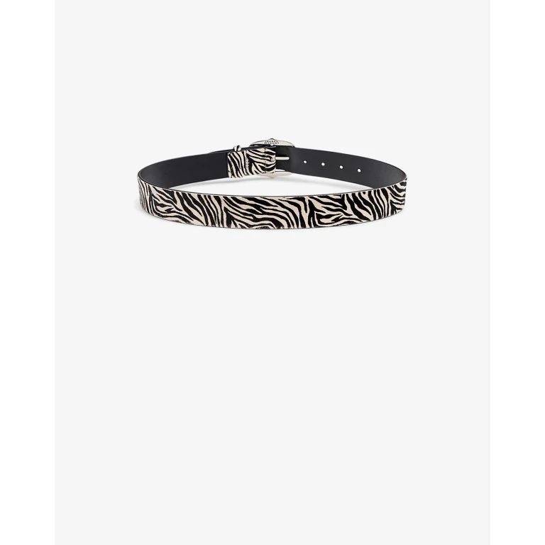 Ceinture Lapae En Cuir - Femme - Zèbre / Palladium - Taille 75 - Isabel Marant - Idées de cadeaux pour femme