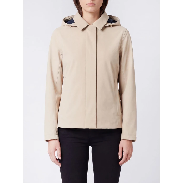 Bleizou wasserdichte Nylonjacke mit Kapuze