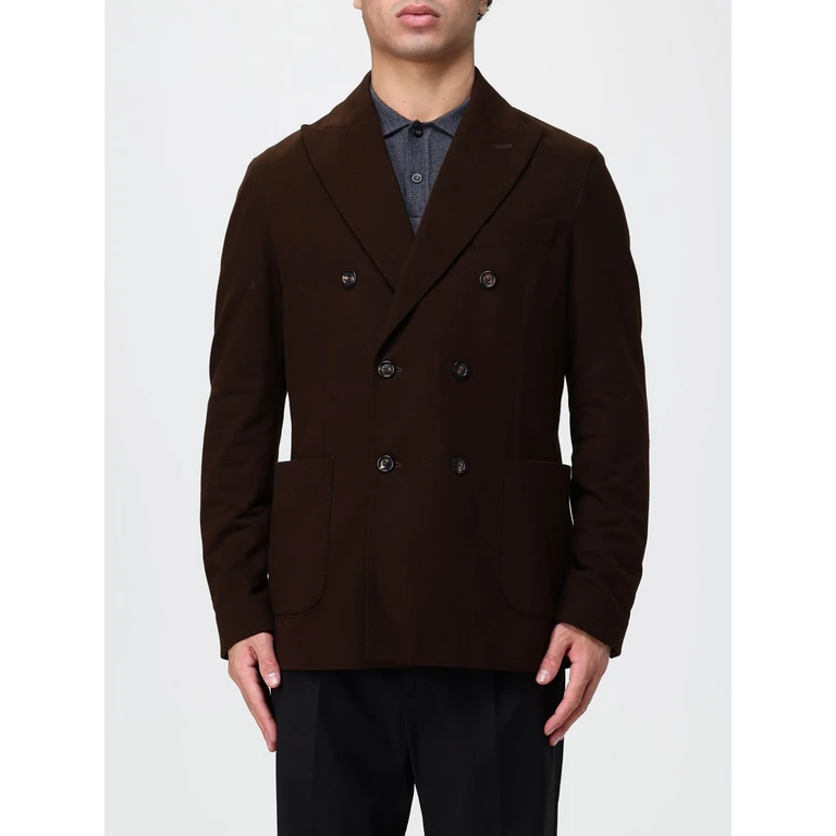Blazer cruzado de corte slim en cachemira Circolo 1901