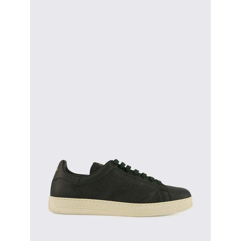 Grained Leather Low Top Sneakers with Perforated Monogram (J1507LCL045LGWH)