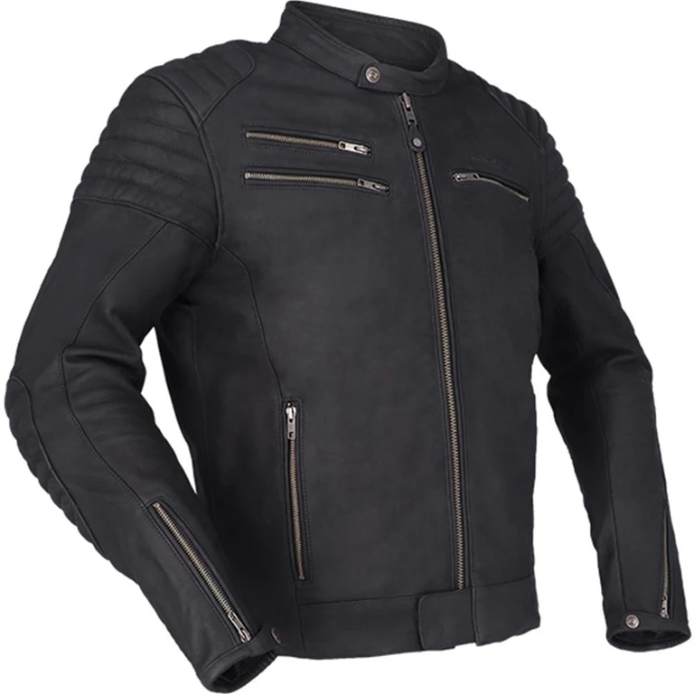 Charleston Leather Motorcycle Jacket 50 Black (UK 40)