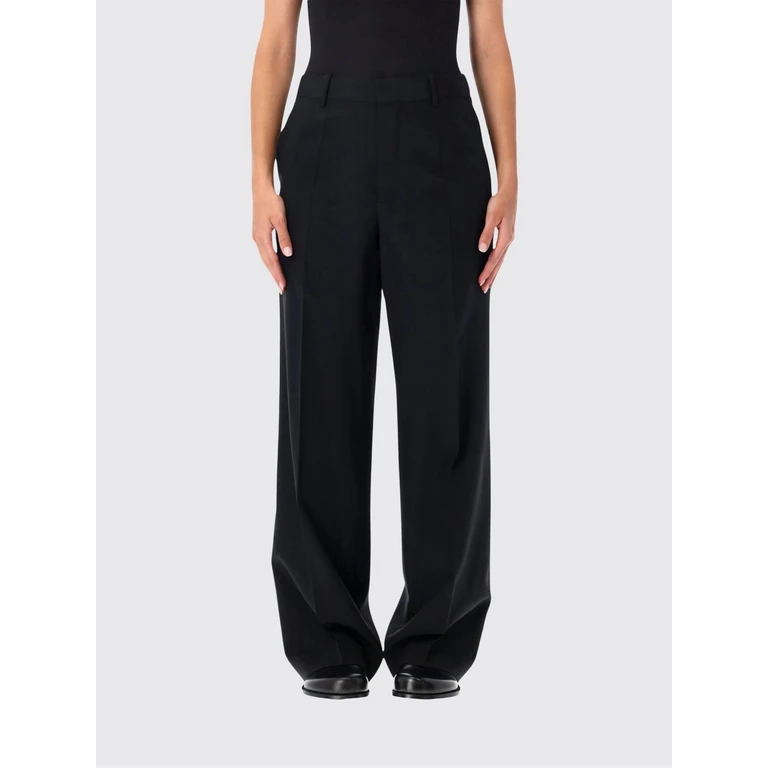 JW ANDERSON High-Waisted Wide-Leg Tailored Wool Trousers (TR0424PG1927999)