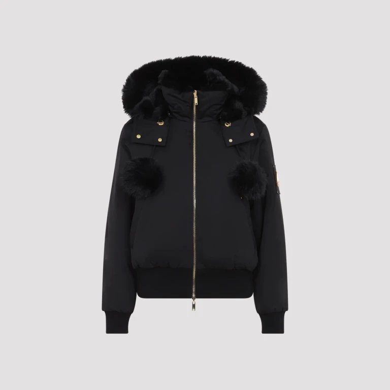 Blouson bomber réversible en satin Moose Knuckles