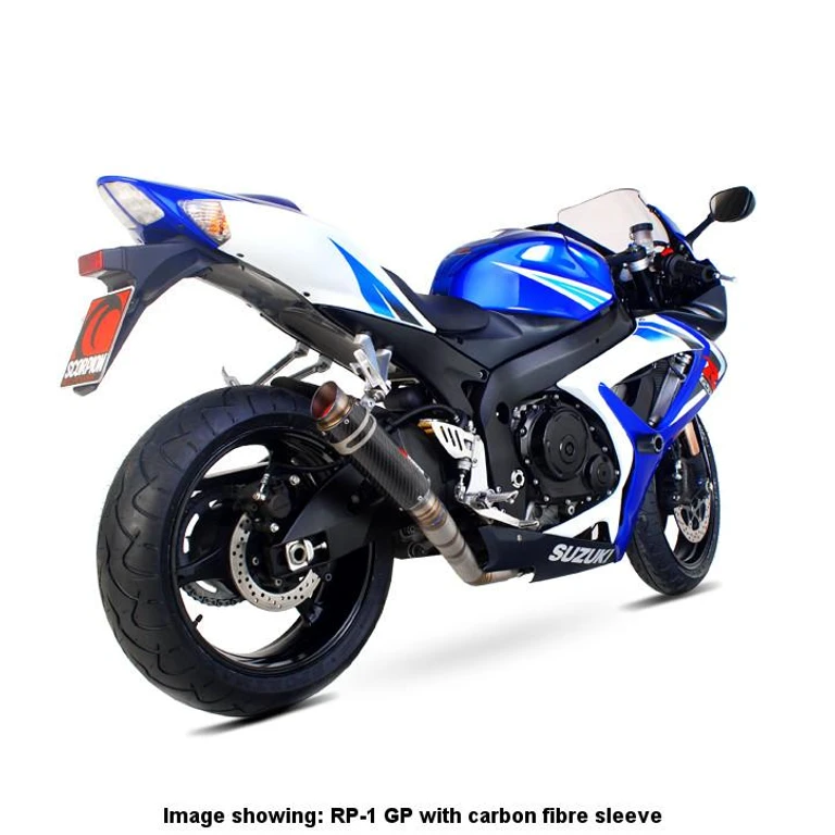SI1000TEM - Scorpion RP1-GP Slip-On Titanium For Suzuki GSX-R600 2006-2007