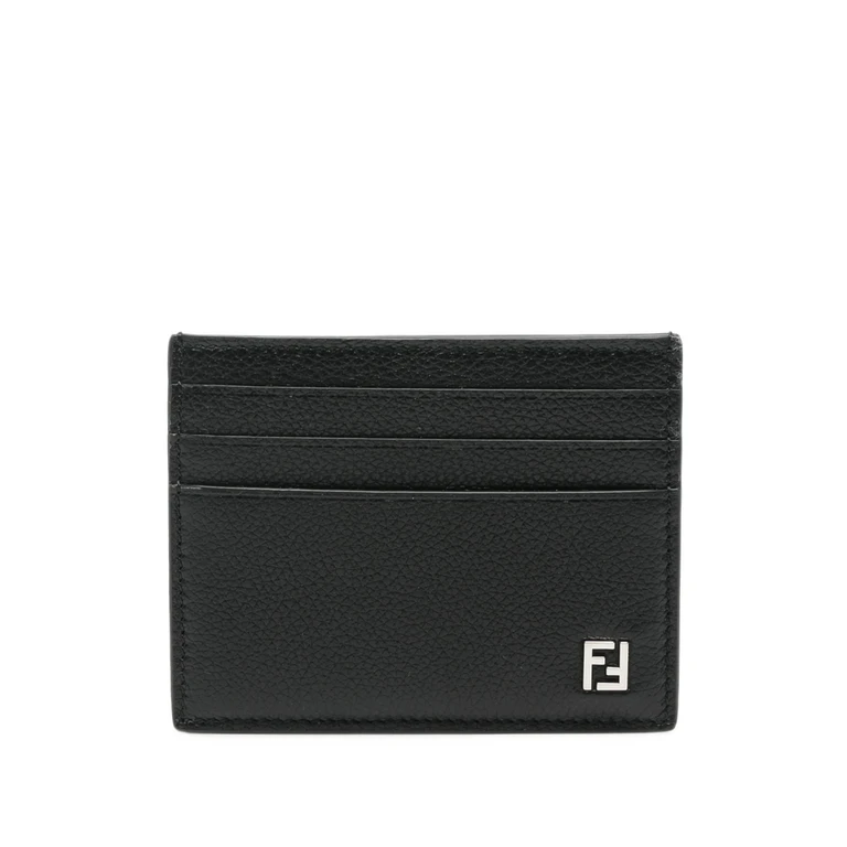 Logo-plaque Pebbled-leather Wallet