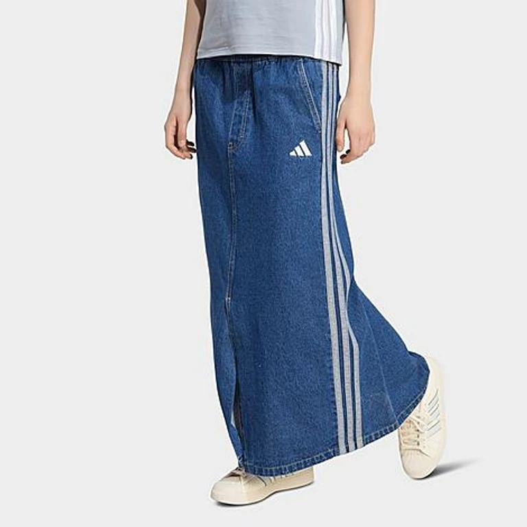 adidas Women's Originals Stadium Washed Loose Skirt in Preloved Ink Size: XXS