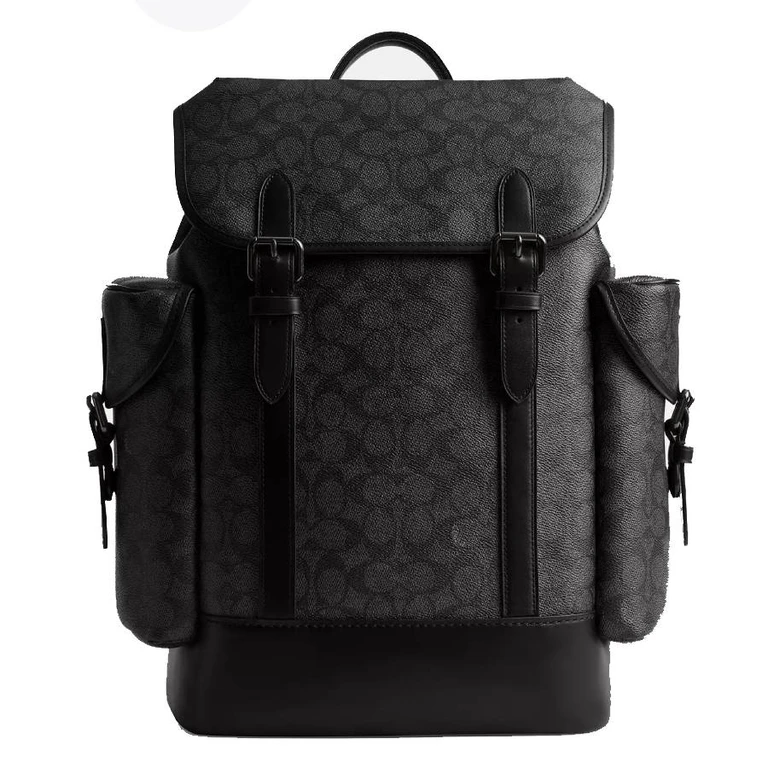 Signature Canvas Hitch Backpack In Charcoal