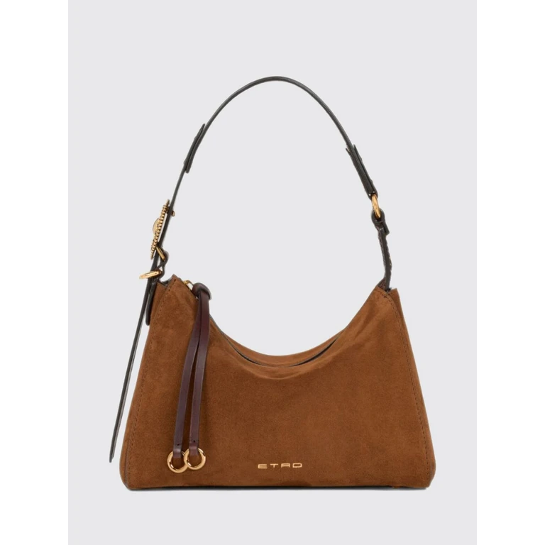 Sac porté épaule hobo en daim Etro