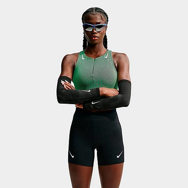Women's AeroSwift Dri-FIT ADV Tight Running Shorts in Black/White Size: XXS