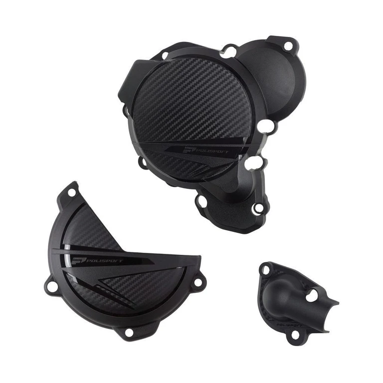 91375 - Polisport Full Engine Protector Kit For KTM EXC250 TBI 2024 - Black