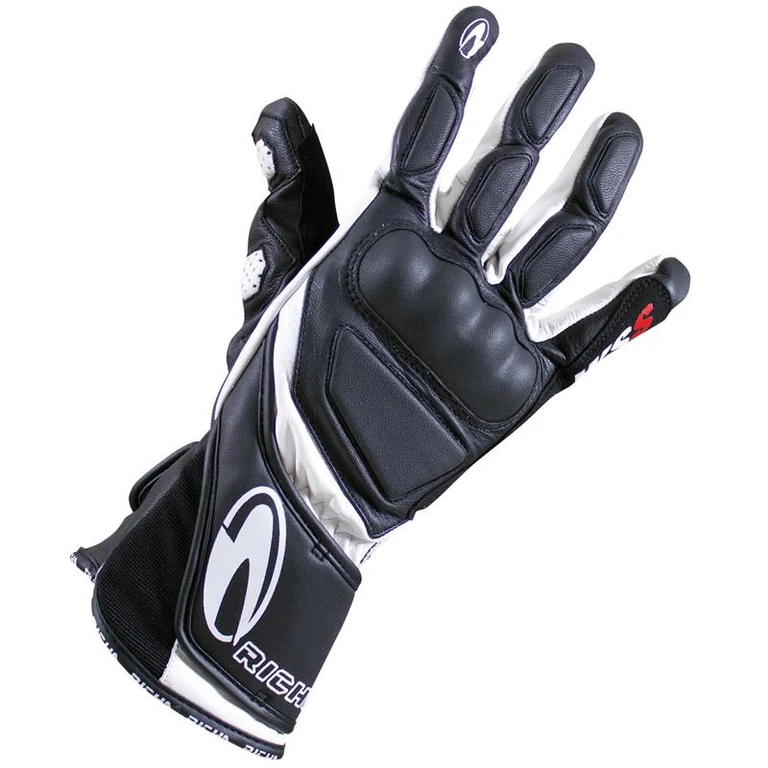 WSS Motorcycle Gloves 3XL Black White