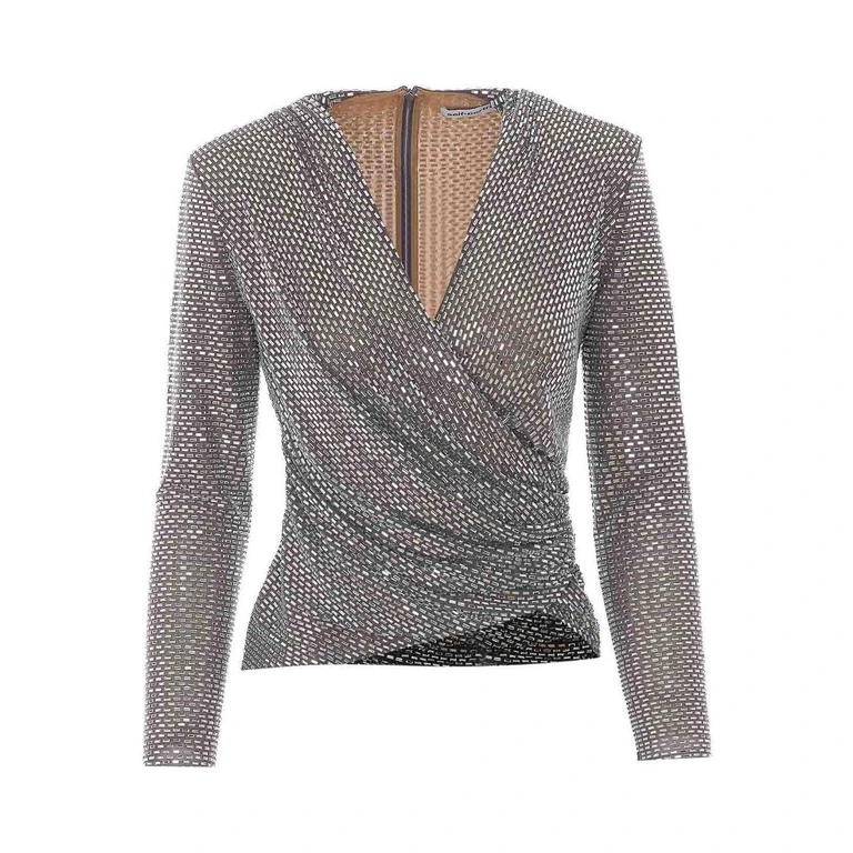 Self Portrait Top - Gris (154TGREY)