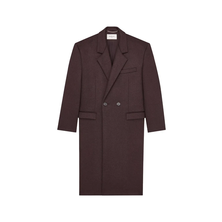 Coat In Double Face Brushed Wool Felt