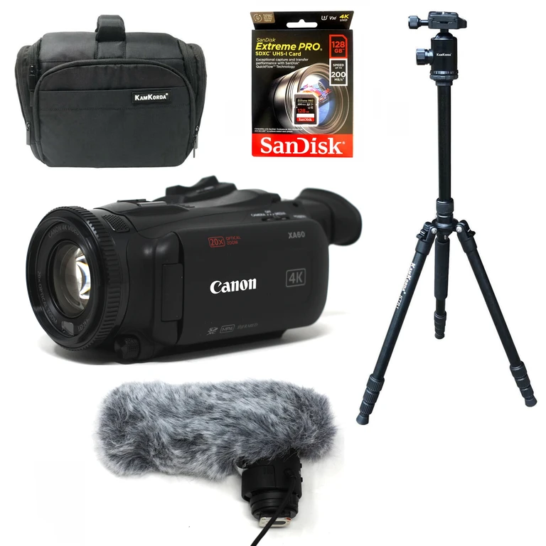 Beginner Filmmaking Canon XA60 Video Camera Kit