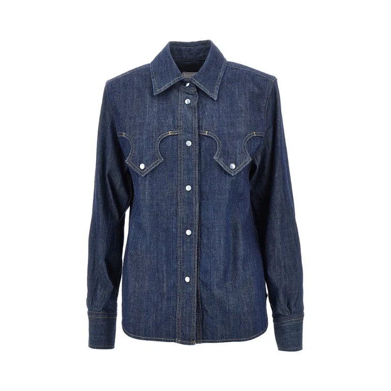 'America' denim shirt Woman 40
