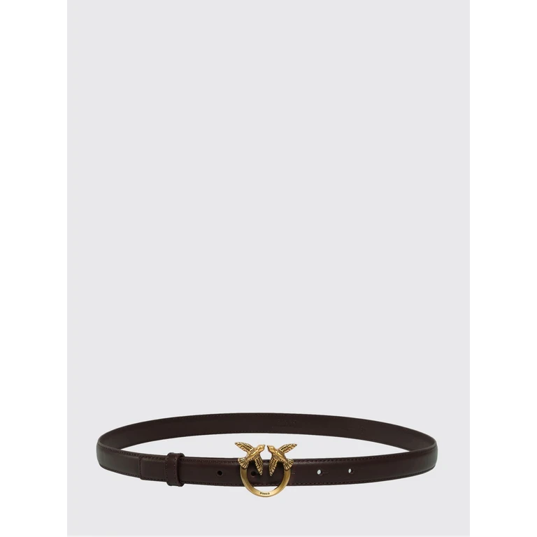 Love Birds Calfskin Leather Belt with Metal Monogram Buckle (100143A0F1M12Q)