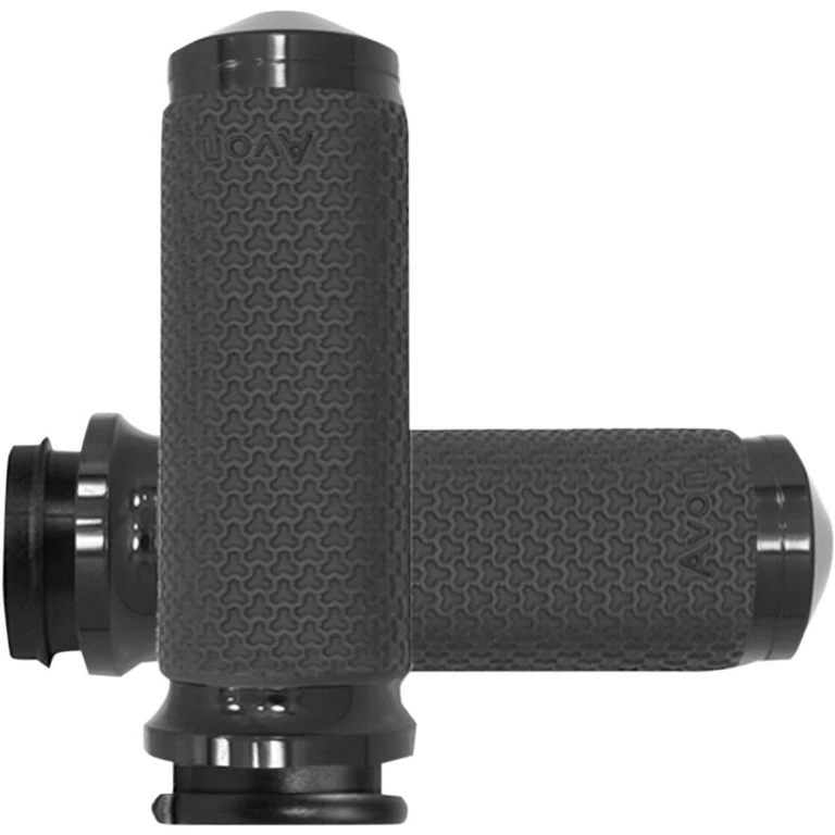 MF-63B-ANO-FLY - Avon Grips Vibration Dampening Memory Foam Grips For Harley Davidson FLDE 1750 2018-2020 Large - Black