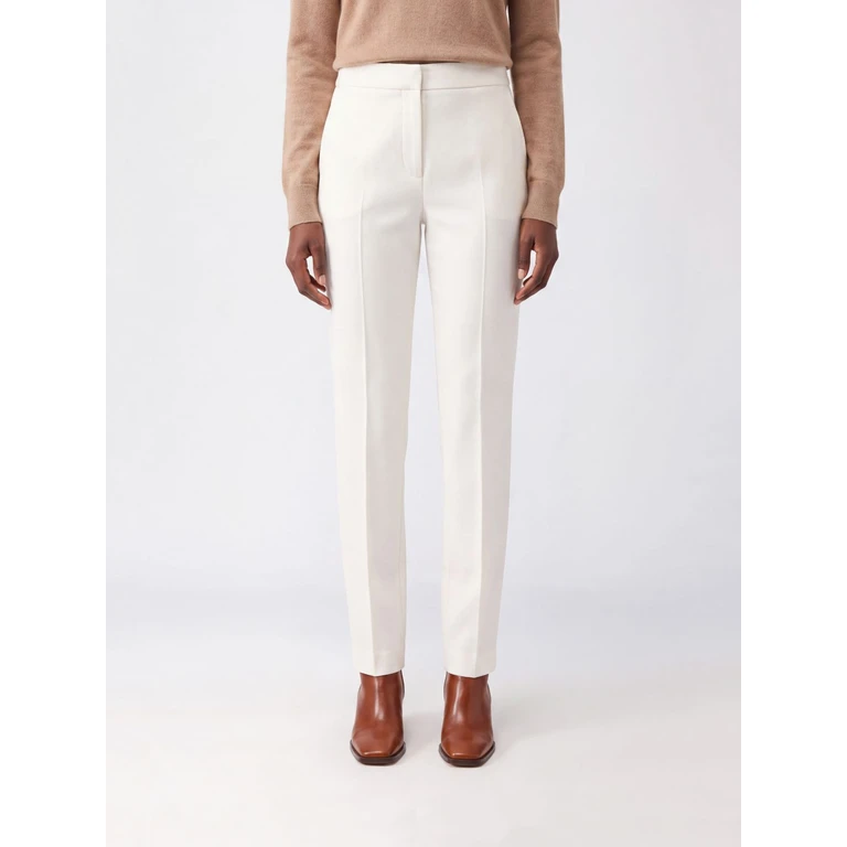 Acino Mid-Rise Slim Fit Skinny Wool Trousers (2621136112600001)