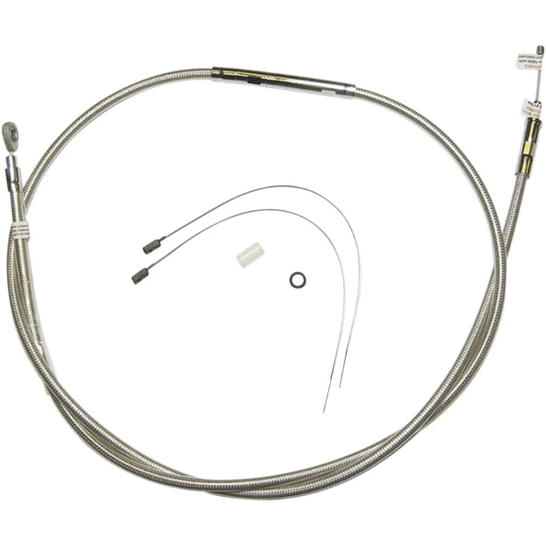 522818 - Magnum Shielding High-Efficiency Stainless Clutch Cable For Harley Davidson FLD 1690 2012-2013 189.5 cm (74-11/16") - Polished