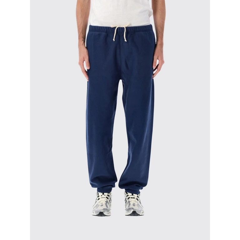 Straight Leg Cotton Jogging Trousers with Elasticated Waist (222570BS558)