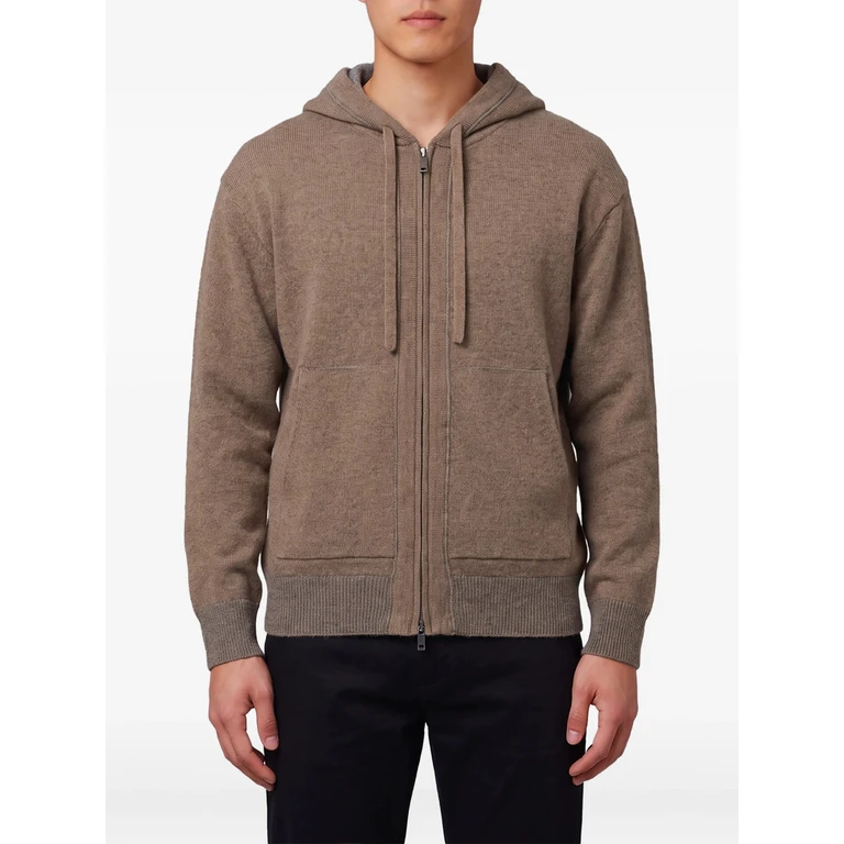 Merino Wool Zip-up Hoodie