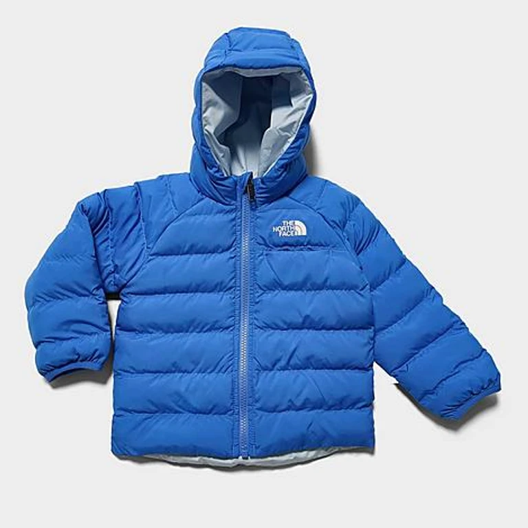 The North Face Infant Reversible Perrito Hooded Jacket in Active Blue Size: 3M