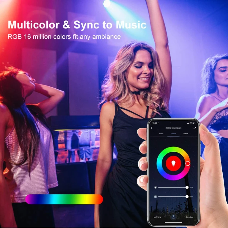 XODO 2-Pack LB3 Smart WiFi Light Bulb, LED Multi Color Changing, App Controlled