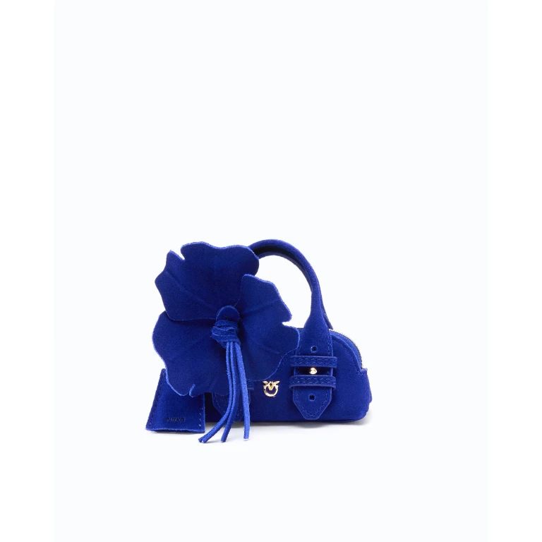 Sac Nano Escape Bag en daim avec fleur