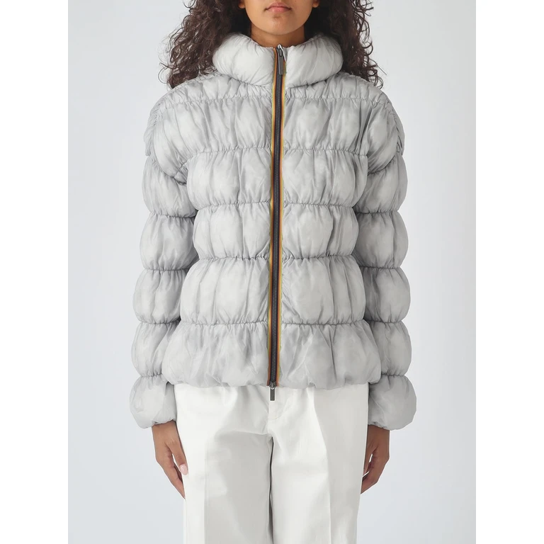 Frayn Short Waterproof Rayon Puffer Jacket with Funnel Neck (K6135JWDBG)