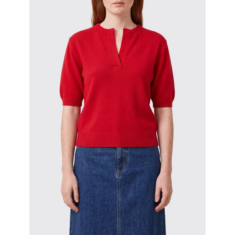 Wool and Cashmere Crewneck Jumper with Short Puff Sleeves (107206A3G1R66)