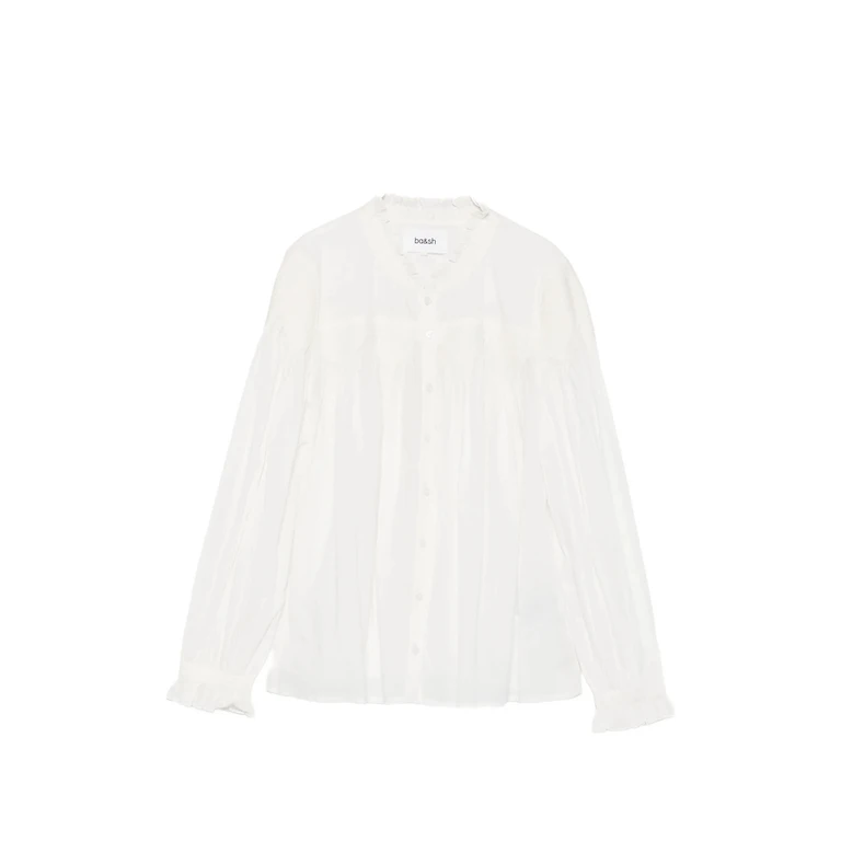 Tonia Smocked Ruffled Blouse