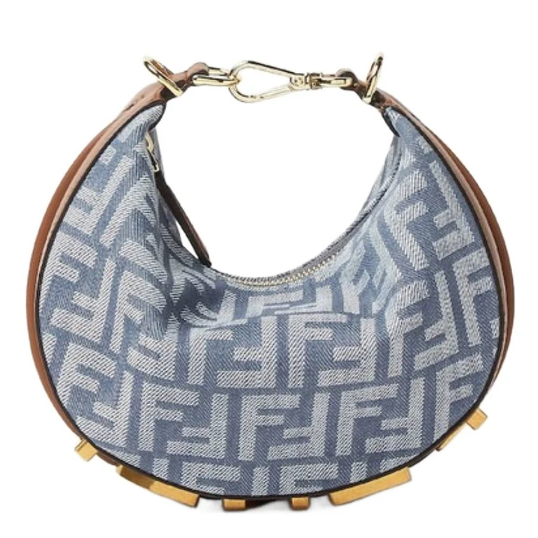 Fendigraphy FF Jacquard Mini Hobo Bag