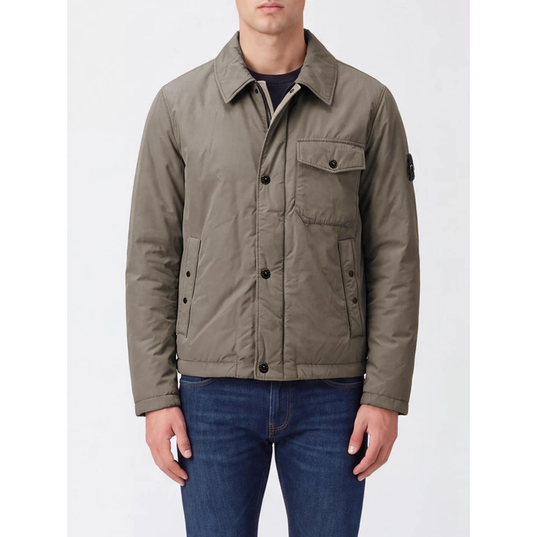 Padded Nylon Overshirt with Compass Logo (4100022S0A26V005G)
