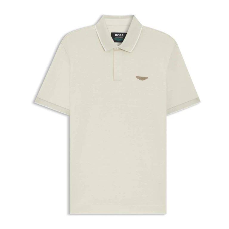 Boss X Aston Martin Polo Shirt In Wool-Cotton Pique