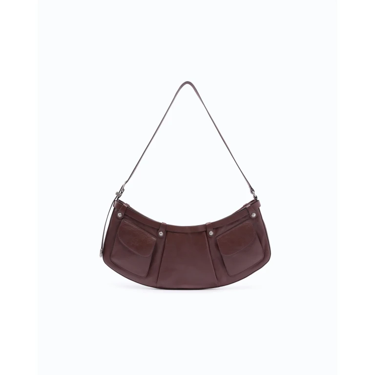 Sac porté épaule moyen Pocket Body Bag en cuir new biker avec poches