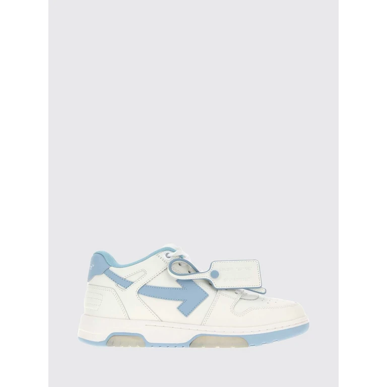 Off-White Out Of Office Low-Top Leather Sneakers with Perforated Toe and Logo (W259C9L0180140)