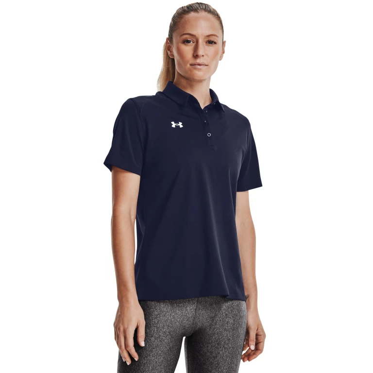 Womens UA Tech Polo - Midnight Navy/White