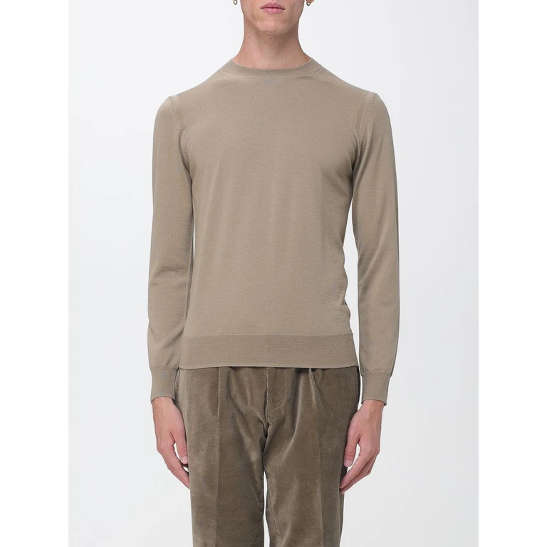Ribbed-Trim Wool Crewneck Jumper (A001F0011193)