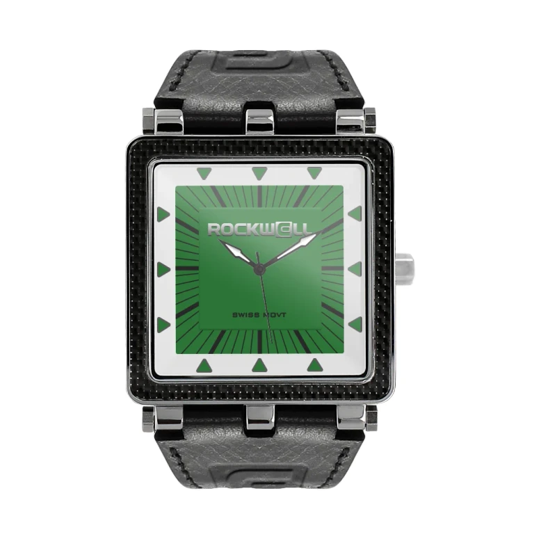 CF Leather (Black/Green) Watch