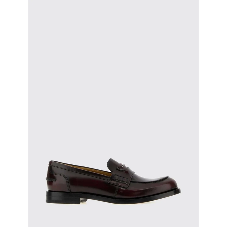 Ateneo Brushed Calfskin Leather Penny Loafers with Round Toe (7D196469FF1XIW)