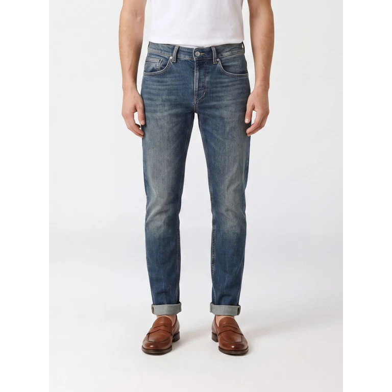 George Mid-Rise Slim Fit Stretch-Denim Jeans (UP232DS0405UMT8800)