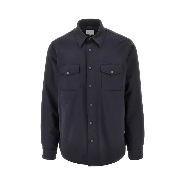 ASPESI Padded technowool overshirt Man S