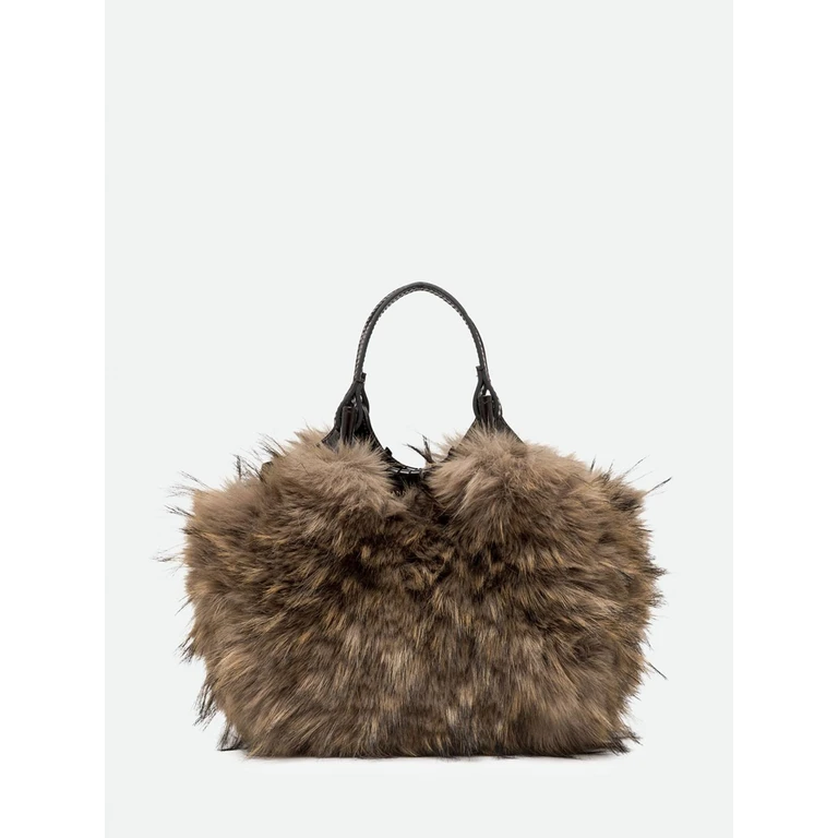 Dua Mini Faux Fur and Cowhide Leather Handbag (BS12758COMMPLCCRLPESPRESSO)
