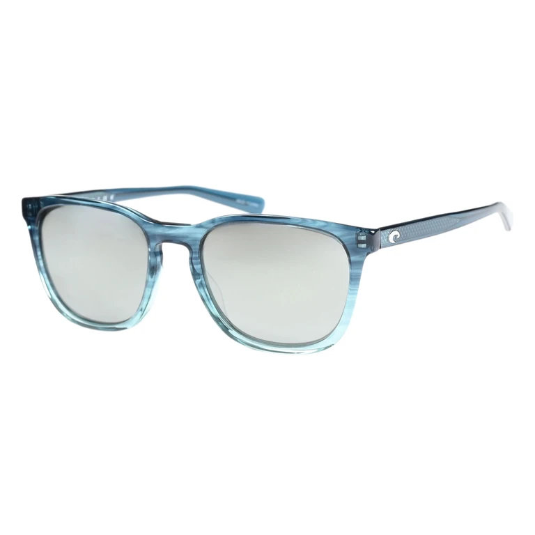 SULLIVAN Grey Silver Mirror Polarized Glass Square Unisex Sunglasses 6S2002 200204 53