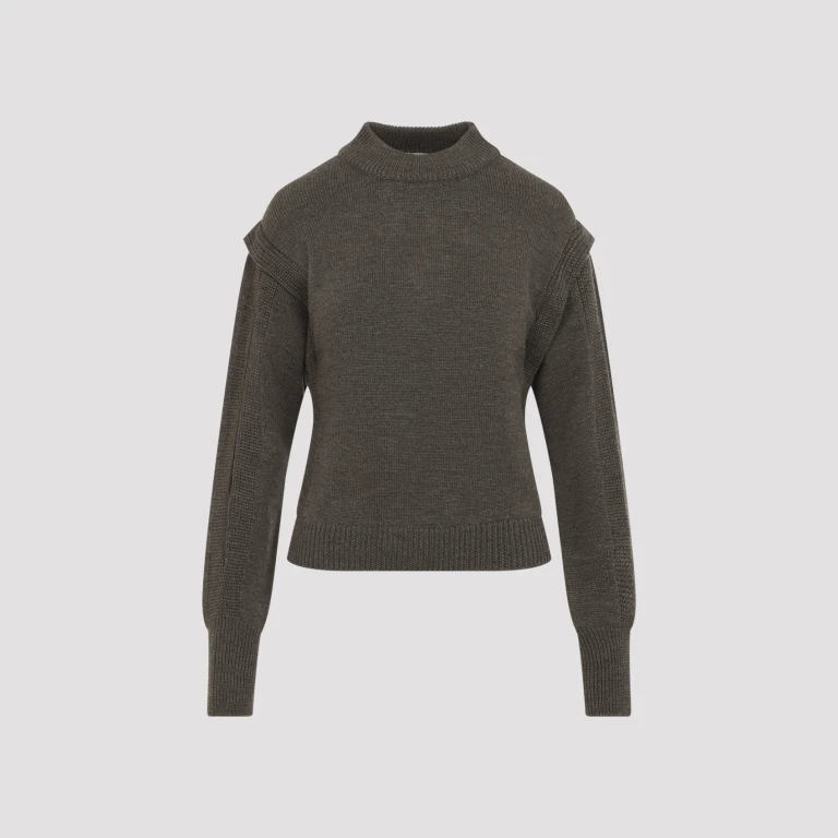 Alberta Ferretti Pull Col Rond - Vert (092551001438)