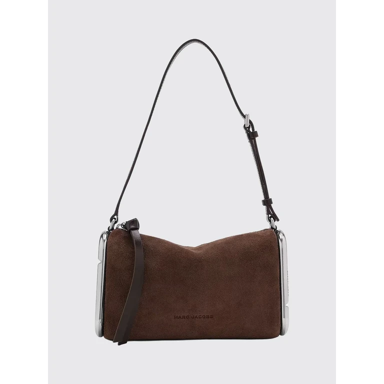 Suede Leather Shoulder Bag with Metallic Double J Logo (2F6HCR017H01206)