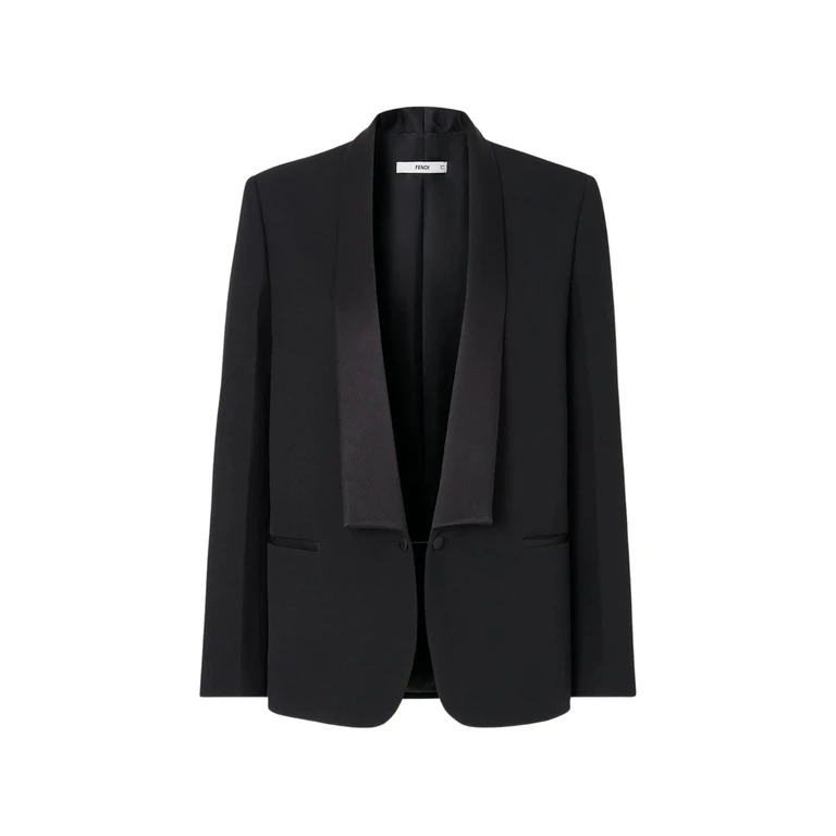 Shawl-lapel Wool Blazer