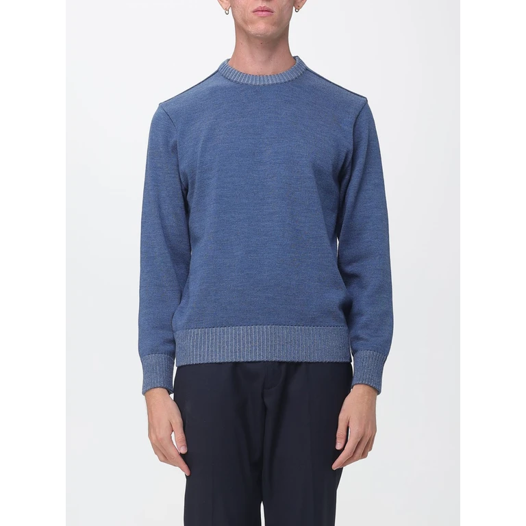 100% Wool Crewneck Jumper with Ribbed Trims (15311010635)
