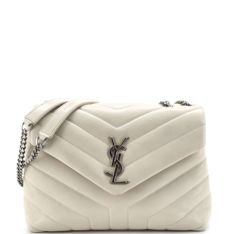 Loulou Shoulder Bag Matelasse Chevron Leather Small