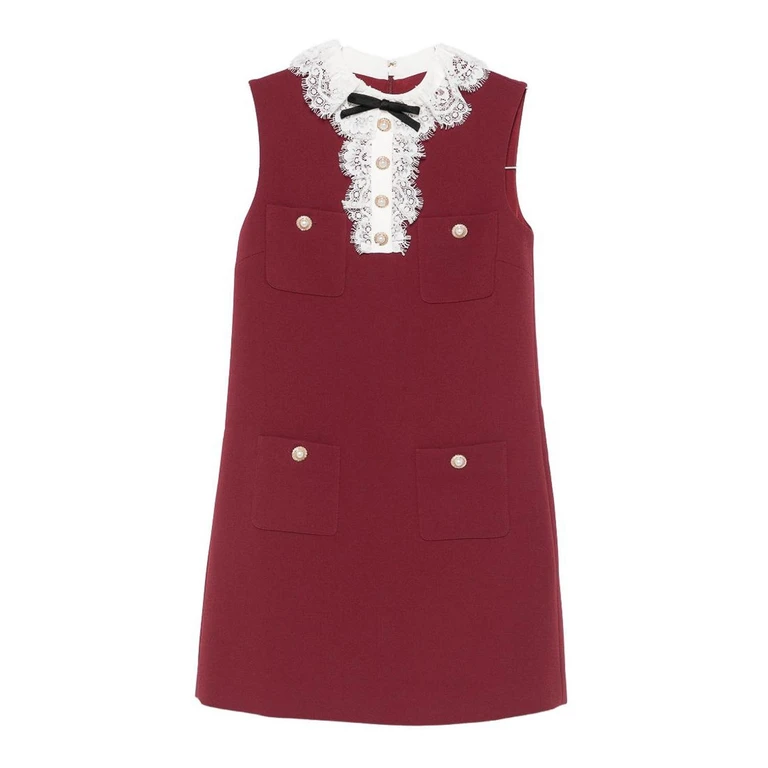 Self Portrait Robe Courte - Bordeaux (PF26001SBBURGUNDY)